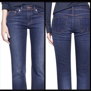 Tory Burch classic boot cut jeans
